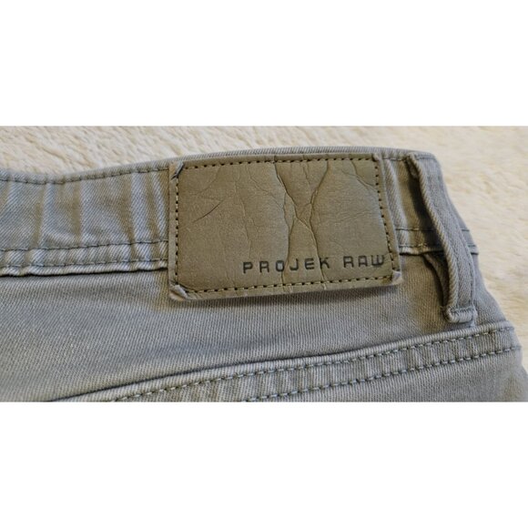 Projek Raw Jeans Straight Leg Men's Size 34 Stretch Gray Denim - Picture 15 of 16